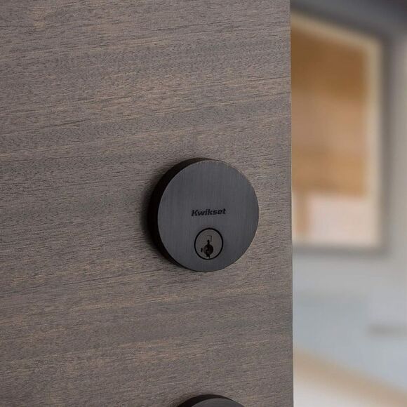 Kwikset 92580-026 258 Deadbolt Low Profile Single Cylinder Matte Black - Picture 5 of 9